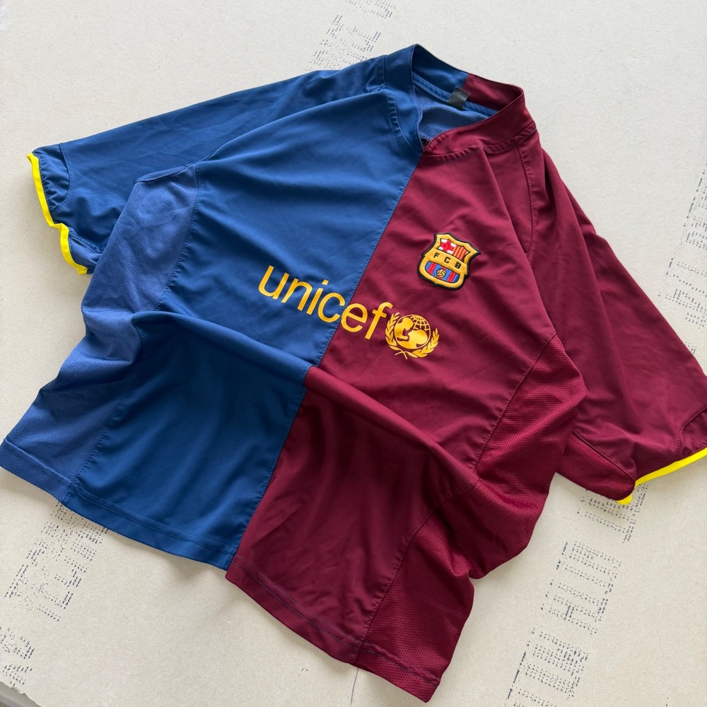 Y2K Rare FC Barcelona Two Tone Soccer Jersey